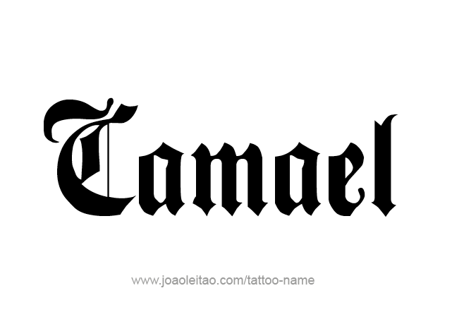 Tattoo Design Angel Name Camael