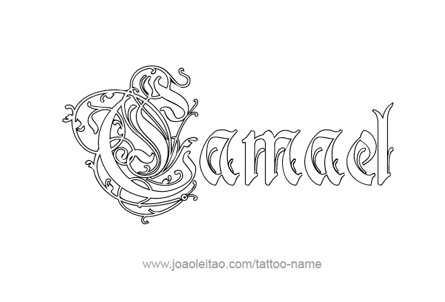 Tattoo Design Angel Name Camael