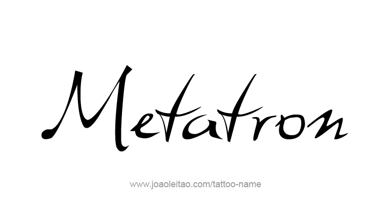 Tattoo Design Angel Name Metatron 