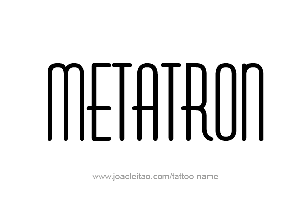 Tattoo Design Angel Name Metatron 