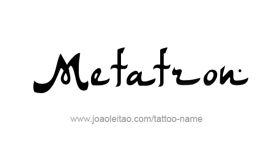 Tattoo Design Angel Name Metatron 