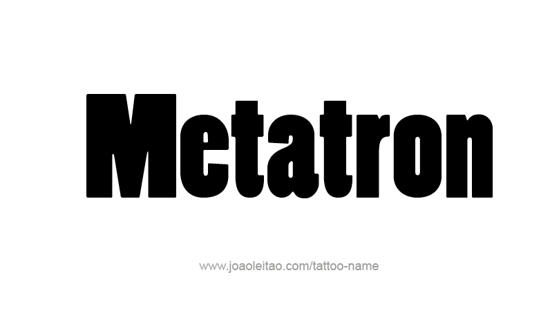 Tattoo Design Angel Name Metatron 