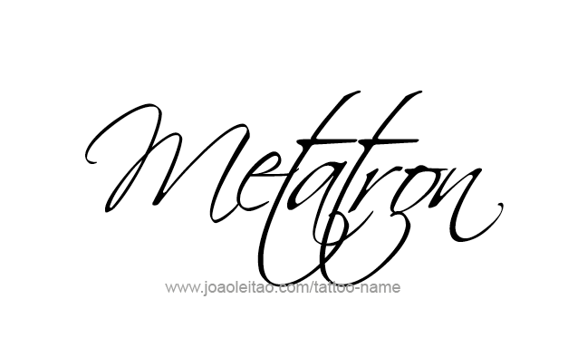 Tattoo Design Angel Name Metatron 