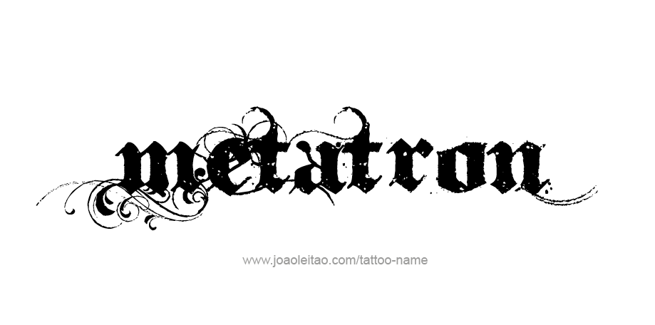 Tattoo Design Angel Name Metatron 