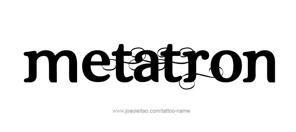 Tattoo Design Angel Name Metatron 