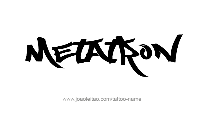 Tattoo Design Angel Name Metatron 