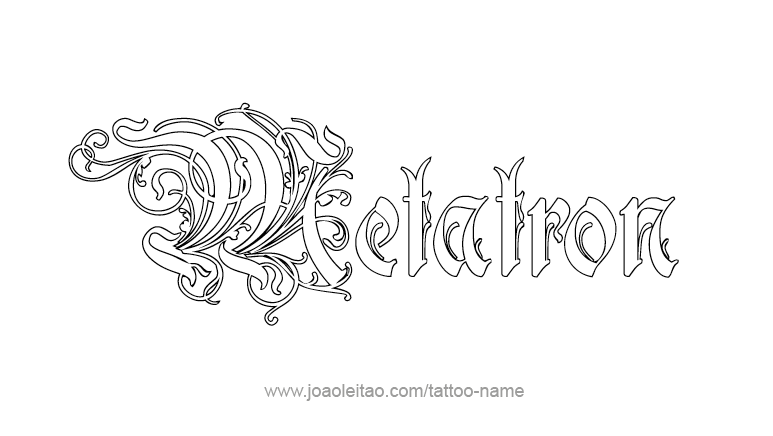 Tattoo Design Angel Name Metatron 