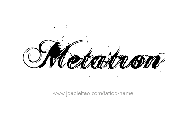 Tattoo Design Angel Name Metatron 