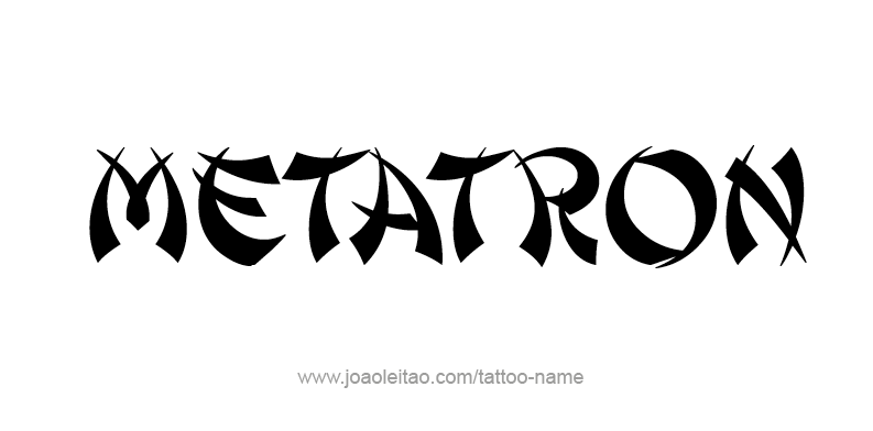 Tattoo Design Angel Name Metatron 