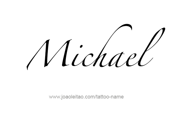 Tattoo Design Angel Name Michael