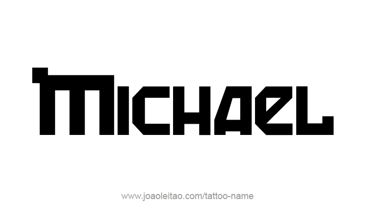 Tattoo Design Angel Name Michael