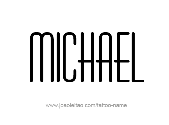 Tattoo Design Angel Name Michael