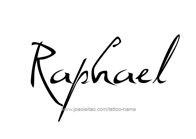 Tattoo Design Angel Name Raphael