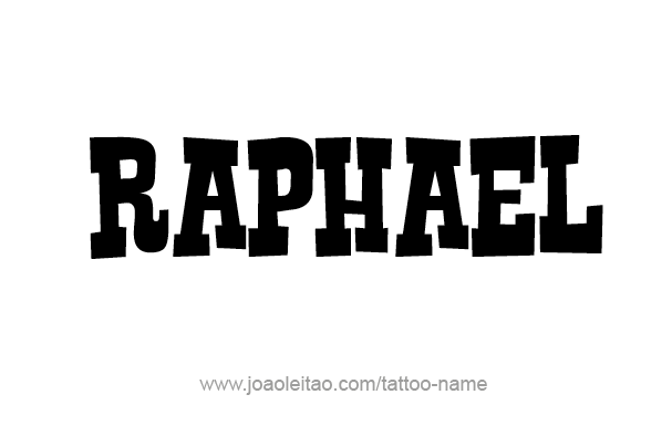 Tattoo Design Angel Name Raphael