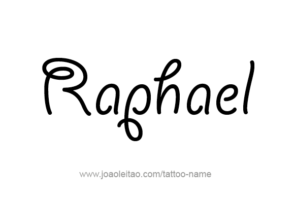 Tattoo Design Angel Name Raphael