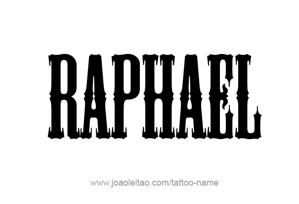 Tattoo Design Angel Name Raphael