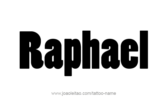 Tattoo Design Angel Name Raphael