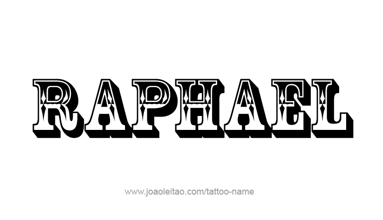 Tattoo Design Angel Name Raphael