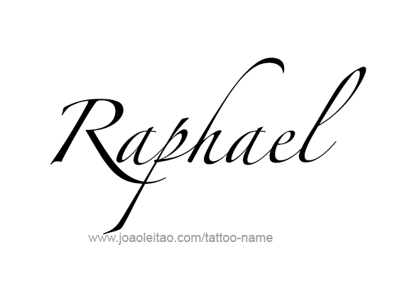 Tattoo Design Angel Name Raphael