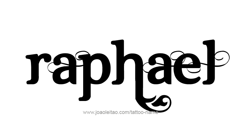 Tattoo Design Angel Name Raphael