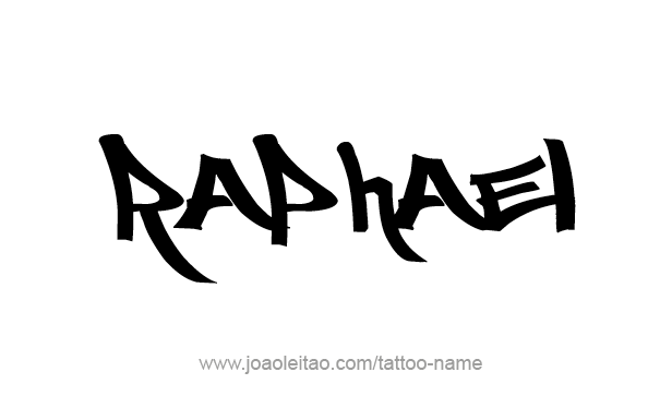 Tattoo Design Angel Name Raphael