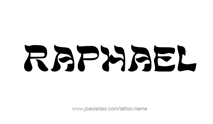 Tattoo Design Angel Name Raphael