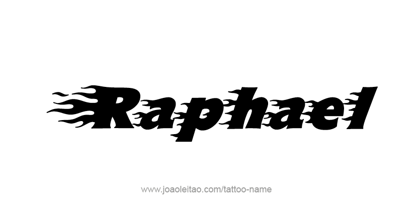 Tattoo Design Angel Name Raphael