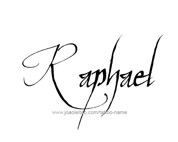 Tattoo Design Angel Name Raphael