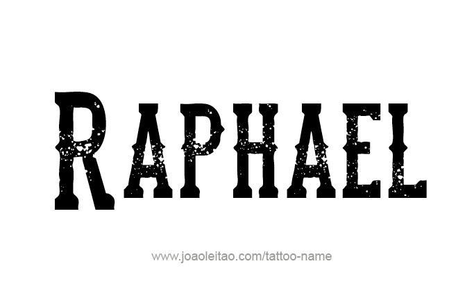 Tattoo Design Angel Name Raphael