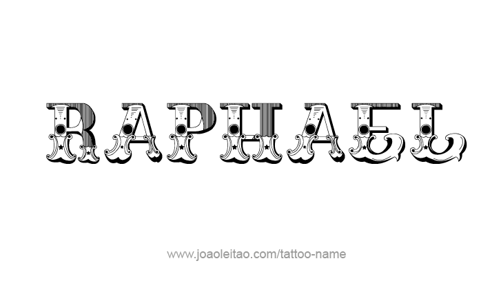 Tattoo Design Angel Name Raphael