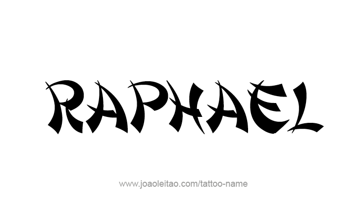 Tattoo Design Angel Name Raphael