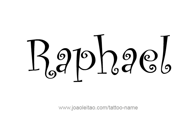 Tattoo Design Angel Name Raphael