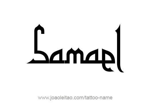 Tattoo Design Angel Name Samael