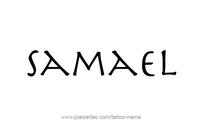 Tattoo Design Angel Name Samael