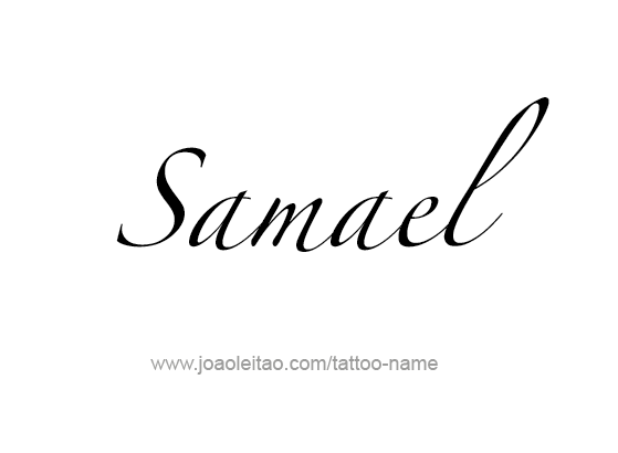 Tattoo Design Angel Name Samael