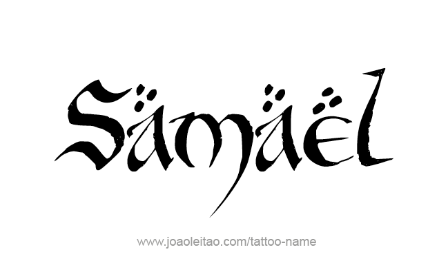 Tattoo Design Angel Name Samael