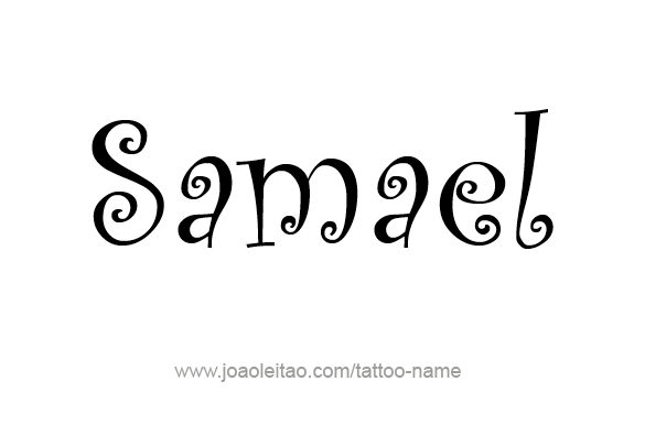 Tattoo Design Angel Name Samael