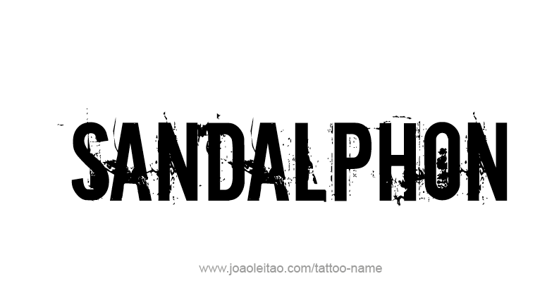 Tattoo Design Angel Name Sandalphon