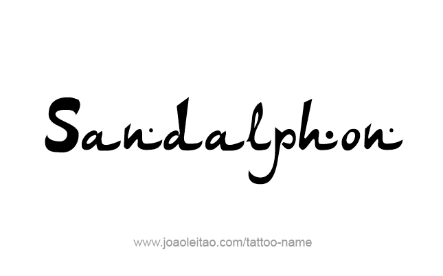 Tattoo Design Angel Name Sandalphon