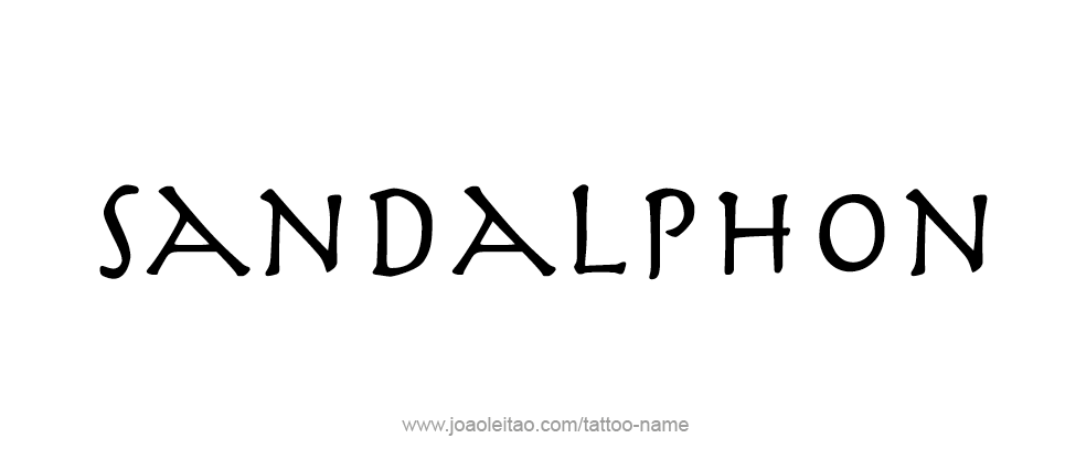 Tattoo Design Angel Name Sandalphon