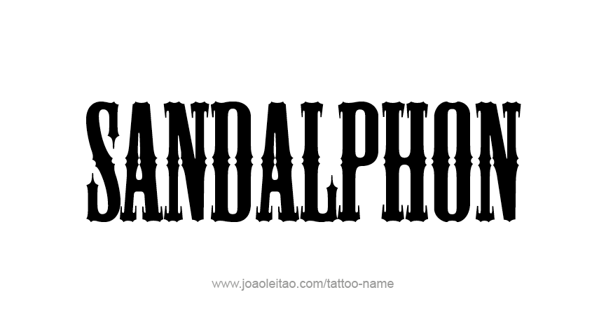 Tattoo Design Angel Name Sandalphon