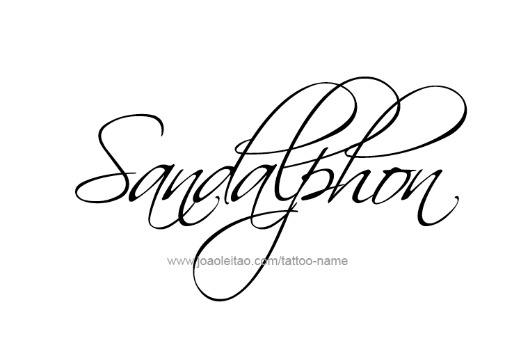 Tattoo Design Angel Name Sandalphon