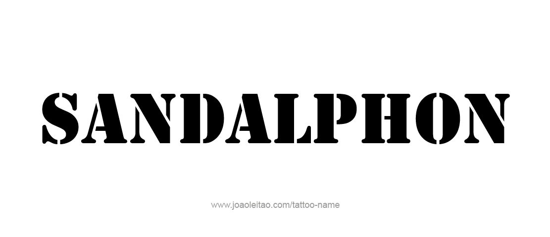 Tattoo Design Angel Name Sandalphon