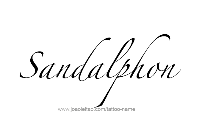 Tattoo Design Angel Name Sandalphon