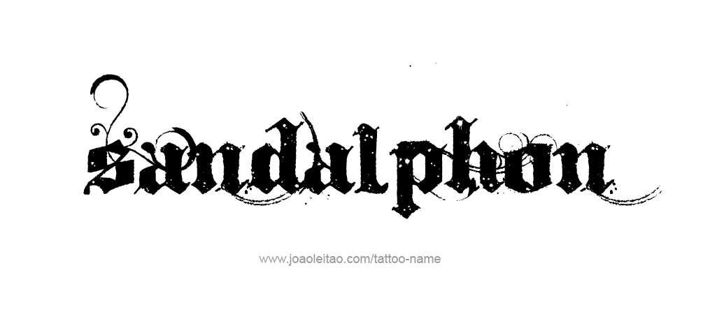 Tattoo Design Angel Name Sandalphon