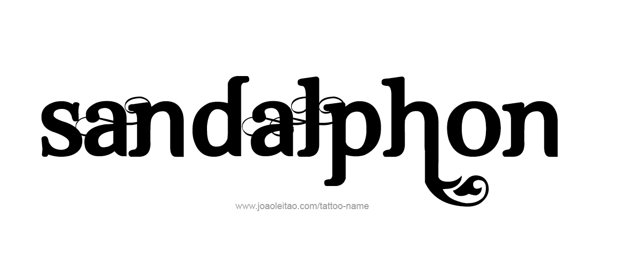 Tattoo Design Angel Name Sandalphon