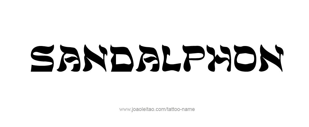 Tattoo Design Angel Name Sandalphon