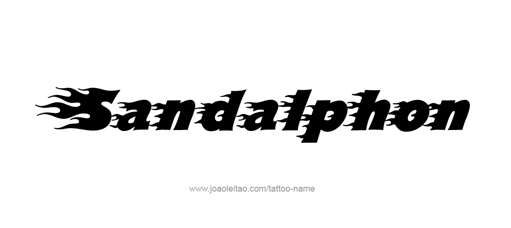 Tattoo Design Angel Name Sandalphon