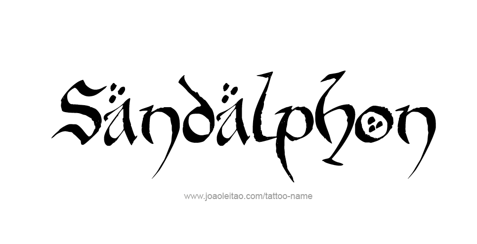 Tattoo Design Angel Name Sandalphon