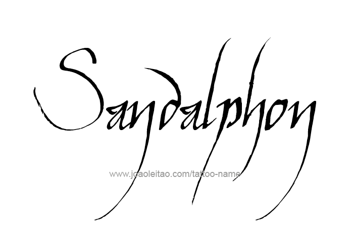 Tattoo Design Angel Name Sandalphon